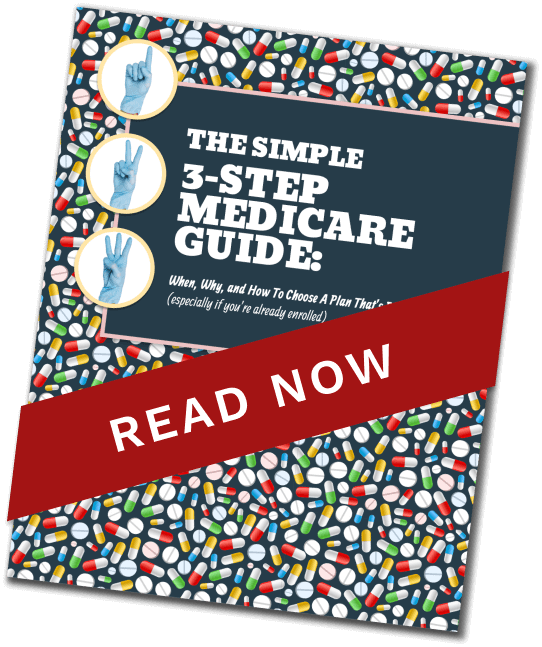 Image of Booklet titled "The Simple 3-Step Medicare Guide"